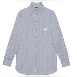 GUCCI x Adidas Striped Long Sleeve Shirt